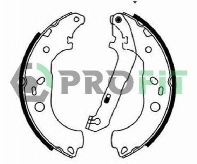 5001-0687 PROFIT Колодки гальмівні барабанні