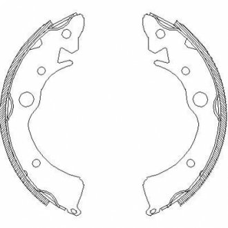 4096.00 REMSA Колодки гальмівні барабанні