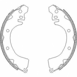 4370.00 REMSA Колодки гальмівні барабанні