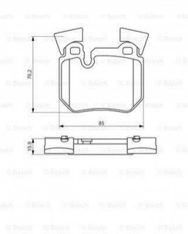 0986494421 BOSCH Гальмівні колодки дискові