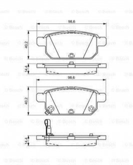 0986495301 BOSCH Гальмівні колодки дискові