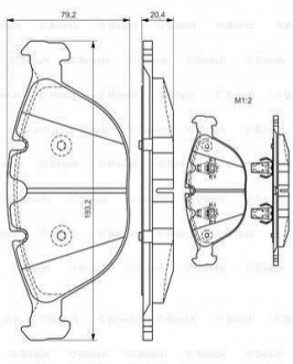 0 986 494 217 BOSCH Колодки гальмівні дискові