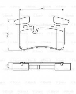 0 986 494 411 BOSCH Колодки гальмівні дискові