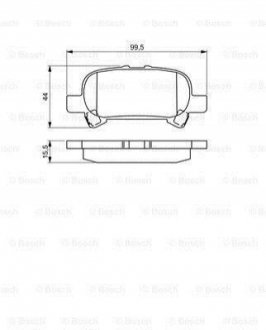 0 986 495 322 BOSCH Колодки гальмівні дискові