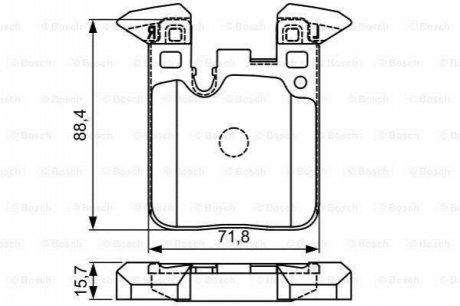 0 986 495 335 BOSCH Колодки гальмівні дискові