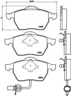 P85060 BREMBO Колодки гальмівні дискові