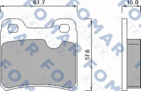 FO 445981 FOMAR Колодки гальмівні дискові