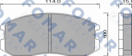 FO 460181 FOMAR Колодки гальмівні дискові