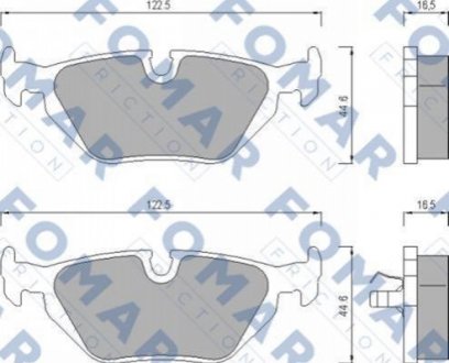 FO 469881 FOMAR Колодки гальмівні дискові