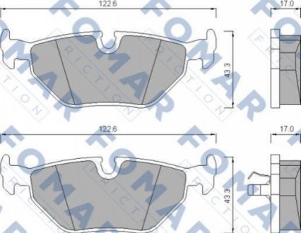 FO 476581 FOMAR Колодки гальмівні дискові