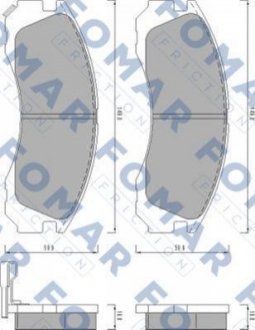 FO 478081 FOMAR Колодки гальмівні дискові