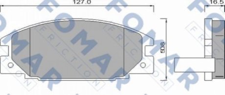 FO 486681 FOMAR Колодки гальмівні дискові