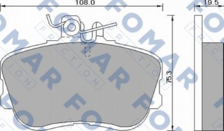 FO 493781 FOMAR Колодки гальмівні дискові