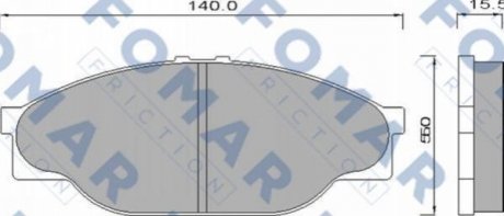 FO 493981 FOMAR Колодки гальмівні дискові