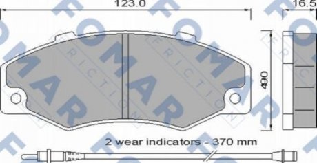 FO 546881 FOMAR Колодки гальмівні дискові