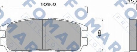 FO 621481 FOMAR Колодки гальмівні дискові