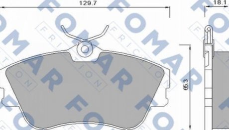 FO 625381 FOMAR Колодки гальмівні дискові