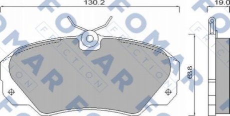 FO 628581 FOMAR Колодки гальмівні дискові