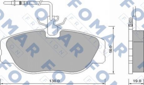 FO 629081 FOMAR Колодки гальмівні дискові