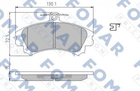 FO 638081 FOMAR Колодки гальмівні дискові