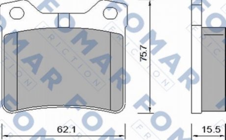 FO 638681 FOMAR Колодки гальмівні дискові