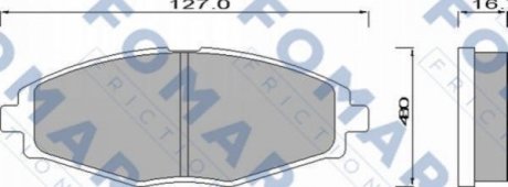 FO 642281 FOMAR Колодки гальмівні дискові