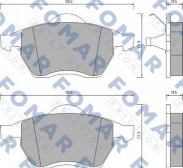 FO 647981 FOMAR Колодки гальмівні дискові