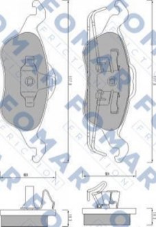 FO 668881 FOMAR Колодки гальмівні дискові