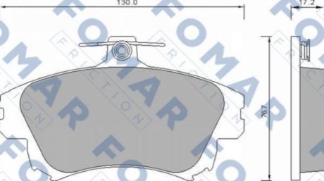 FO 677481 FOMAR Колодки гальмівні дискові