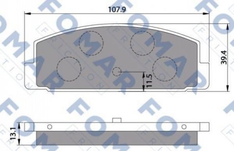 FO 680181 FOMAR Колодки гальмівні дискові