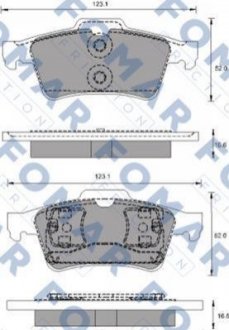 FO 686781 FOMAR Колодки гальмівні дискові