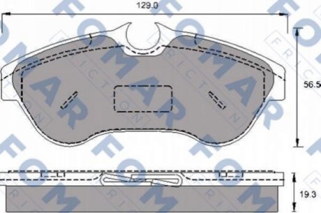 FO 693681 FOMAR Колодки гальмівні дискові