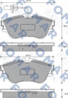 FO 904181 FOMAR Колодки гальмівні дискові