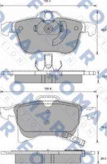 FO 918881 FOMAR Колодки гальмівні дискові