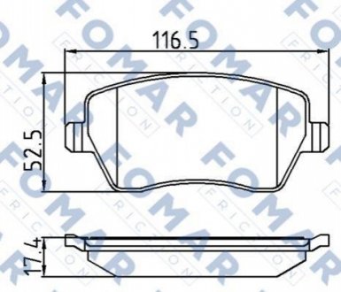 FO 921181 FOMAR Колодки гальмівні дискові