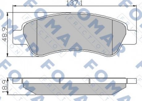 FO 924381 FOMAR Колодки гальмівні дискові