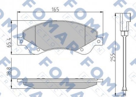 FO 925181 FOMAR Колодки гальмівні дискові