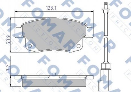 FO 925281 FOMAR Колодки гальмівні дискові