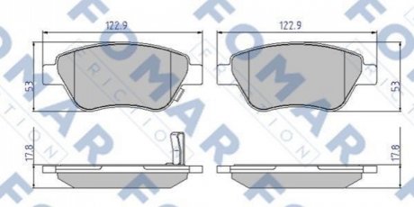 FO 928181 FOMAR Колодки гальмівні дискові