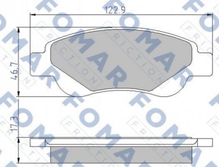 FO 929481 FOMAR Колодки гальмівні дискові