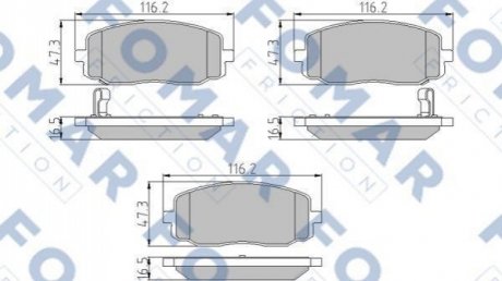 FO 932281 FOMAR Колодки гальмівні дискові