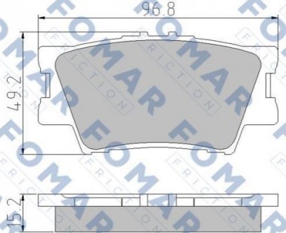 FO 932881 FOMAR Колодки гальмівні дискові