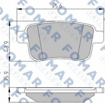 FO 935681 FOMAR Колодки гальмівні дискові