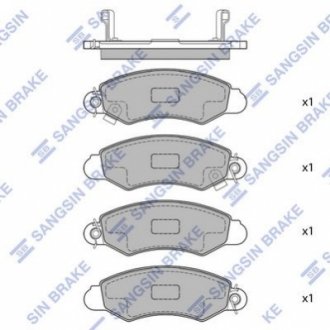 SP1598 Hi-Q (SANGSIN) Колодки гальмівні дискові