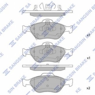 SP1632 Hi-Q (SANGSIN) Колодки гальмівні дискові