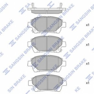 SP1718 Hi-Q (SANGSIN) Колодки гальмівні дискові