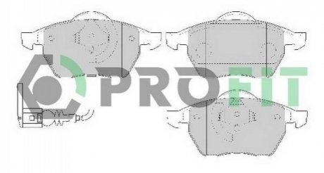 5000-1463 PROFIT Колодки гальмівні дискові