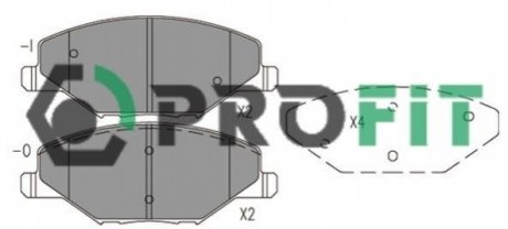 5000-4590 PROFIT Колодки гальмівні дискові