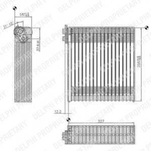 TSP0525153 Delphi Випарювач кондиціонера