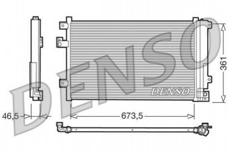 DCN09084 DENSO Конденсер кондиціонера